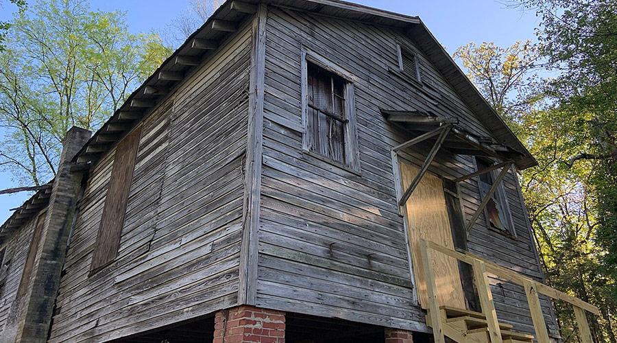 Exterior of the Siloam School in Mecklenburg County, NC